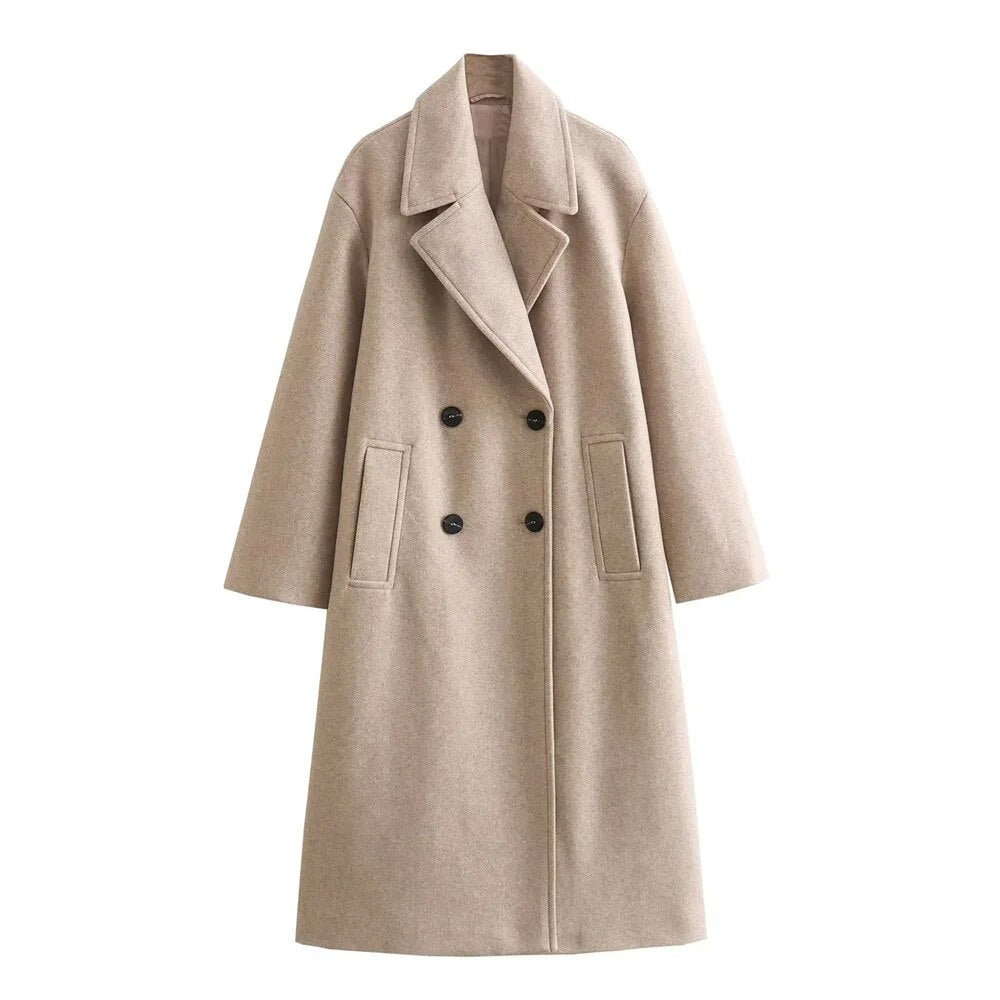 Briavelle | Femme Manteau Long Double Boutonnage — vue 3