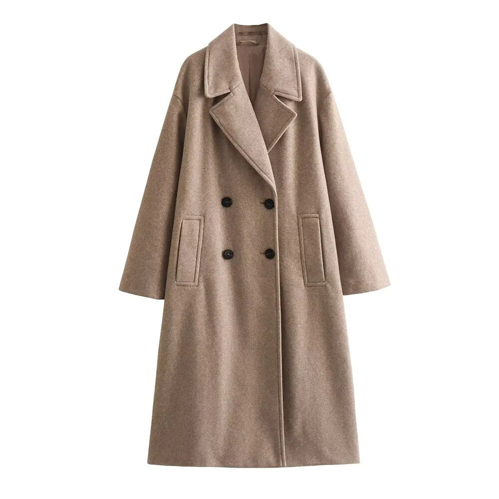 Briavelle | Femme Manteau Long Double Boutonnage — vue 4