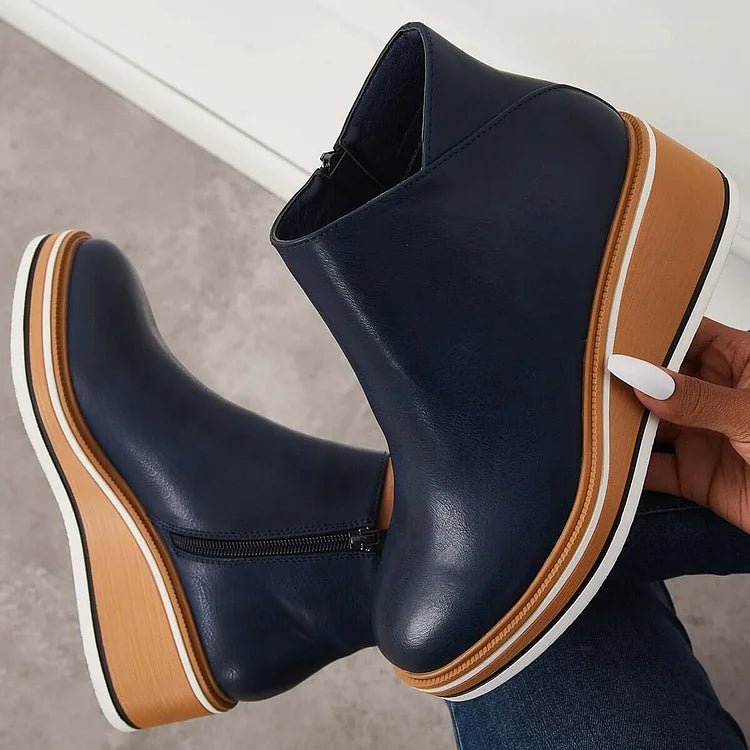 Quinn | Women's Wedge Ankle Boots - Image 2