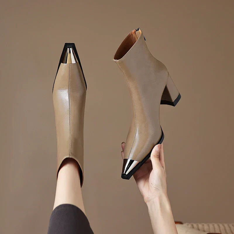 Raina | Women's Pointed Toe Ankle Boots - Image 2