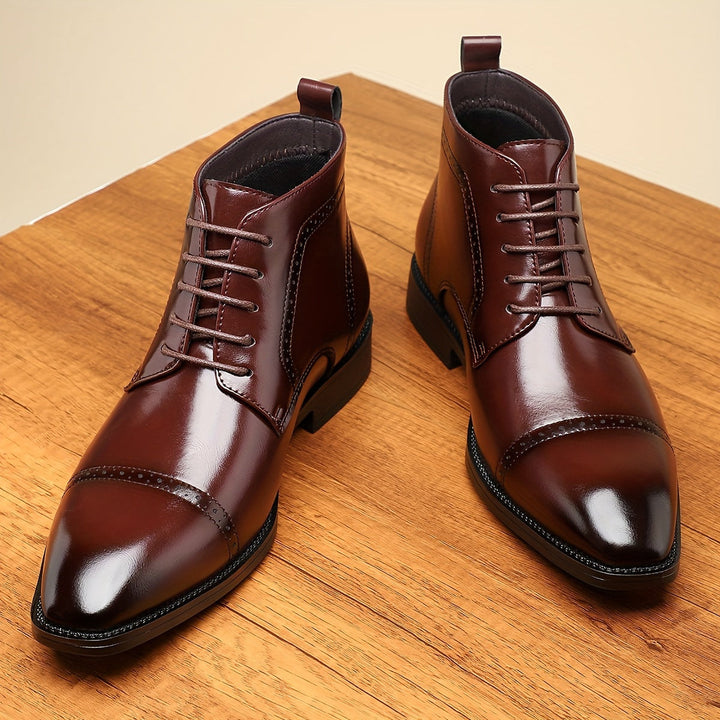 Dravien | Homme Bottines Lacets Bout Carré Cuir — vue 5
