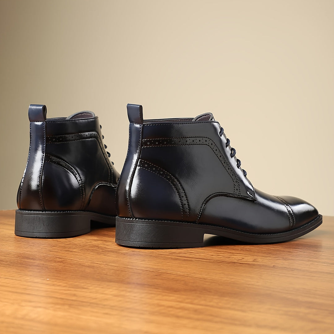 Dravien | Homme Bottines Lacets Bout Carré Cuir — vue 6