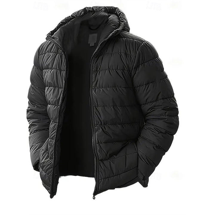Réavond | Homme Doudoune à Capuche Matelassée - Black - Image 1