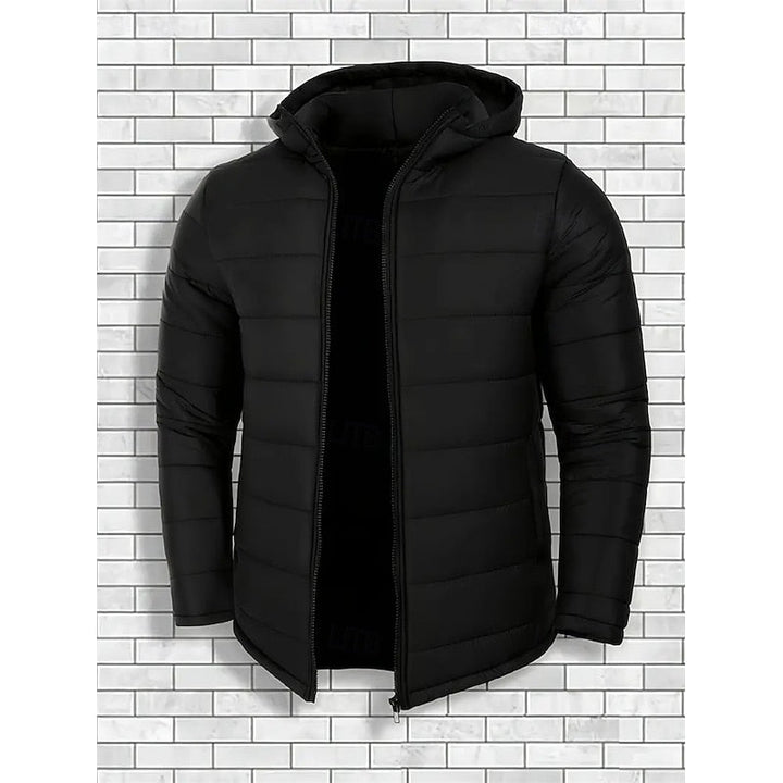 Réavond | Homme Doudoune à Capuche Matelassée - Black - Image 2