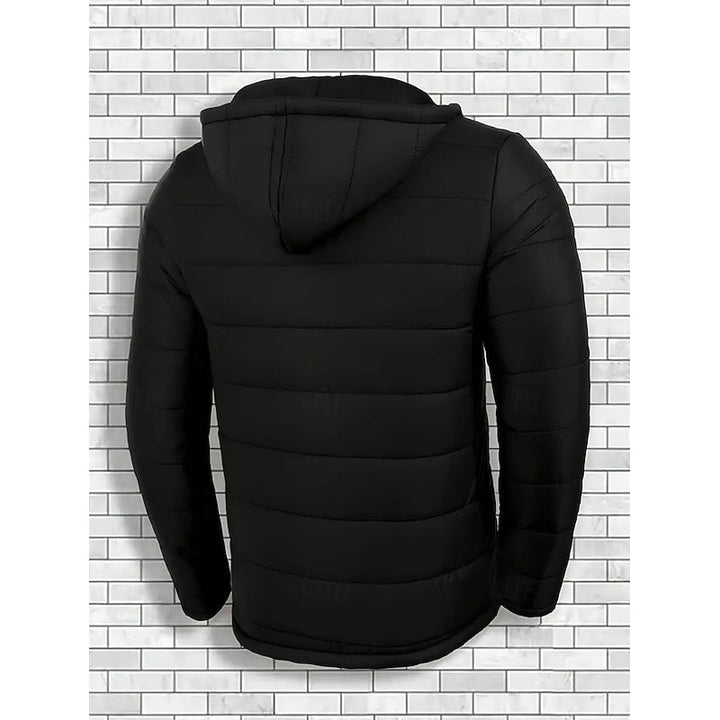 Réavond | Homme Doudoune à Capuche Matelassée - Black - Image 3