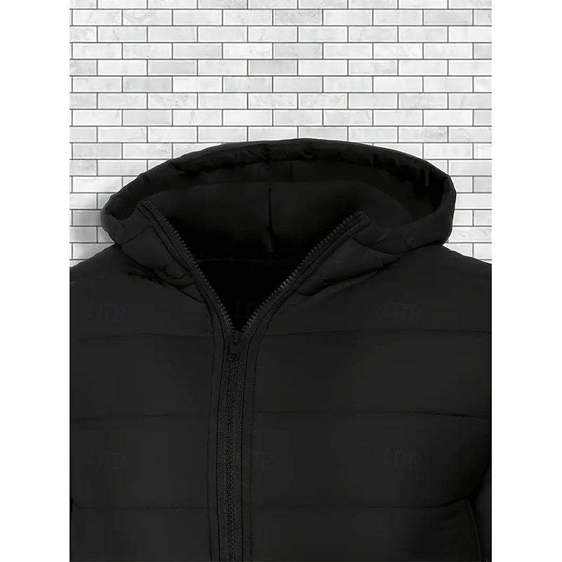 Réavond | Homme Doudoune à Capuche Matelassée - Black - Image 4