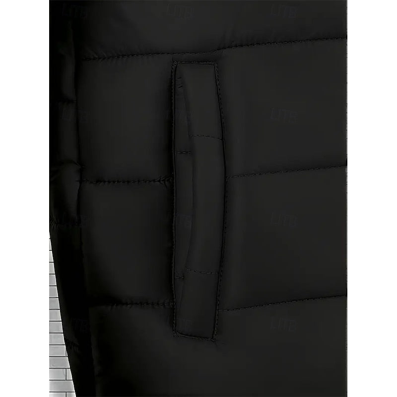 Réavond | Homme Doudoune à Capuche Matelassée - Black - Image 5