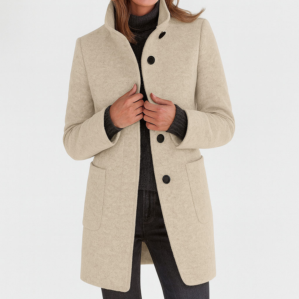 Renata | Manteau Femme Hiver Col Montant - Image 9
