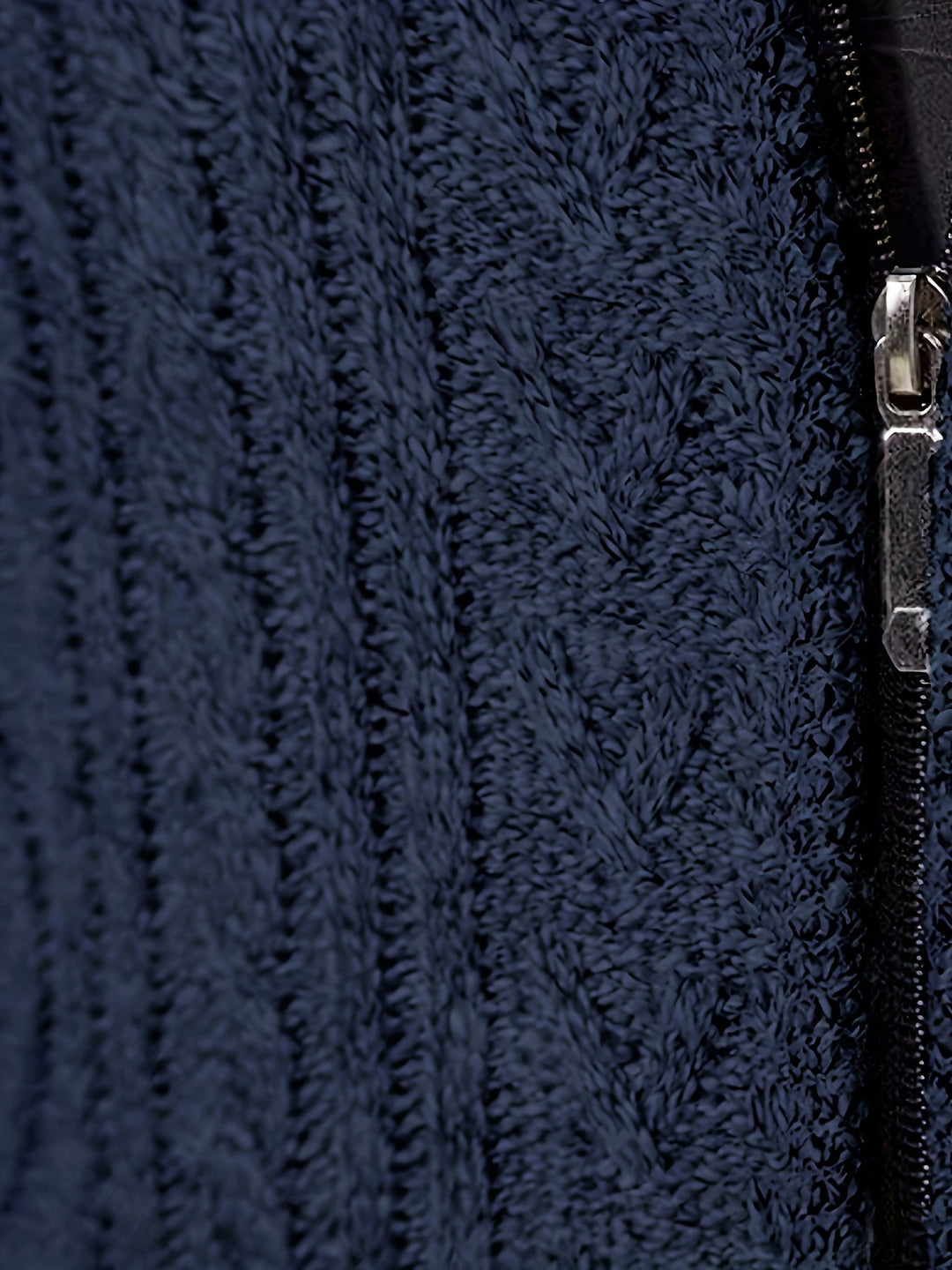 Lévand | Homme Cardigan Zippé Torsadé Col Montant - Black - Image 16