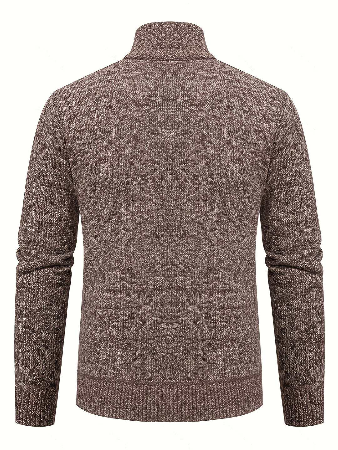 Lévand | Homme Cardigan Zippé Torsadé Col Montant - Black - Image 21