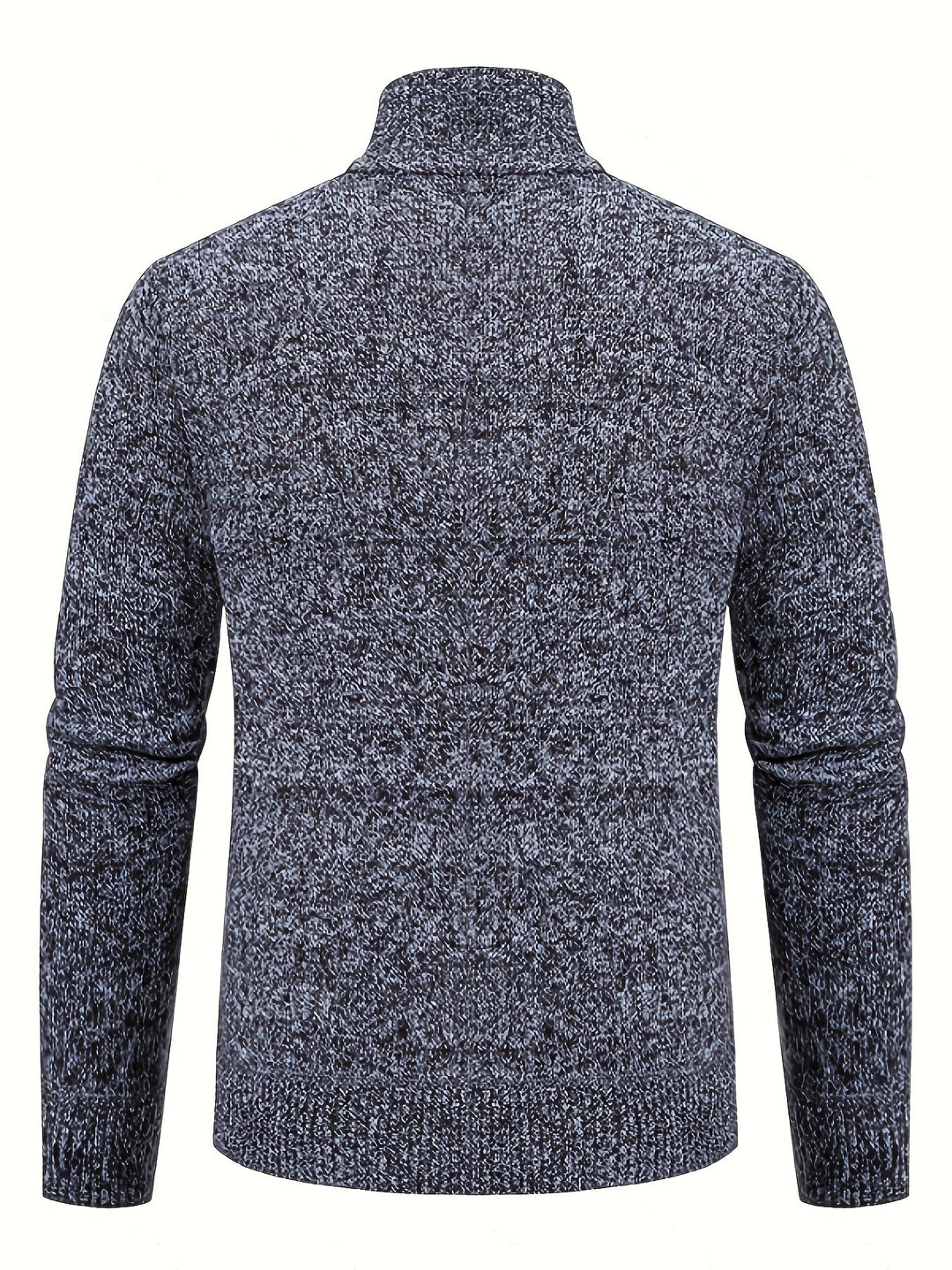 Lévand | Homme Cardigan Zippé Torsadé Col Montant - Black - Image 27