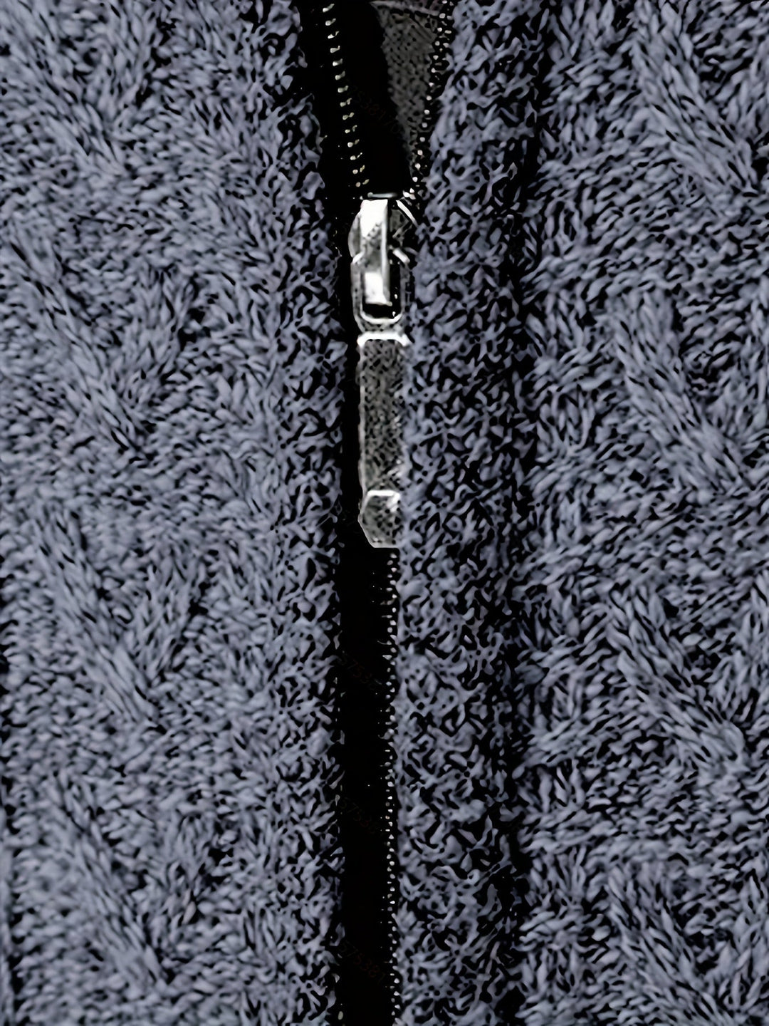Lévand | Homme Cardigan Zippé Torsadé Col Montant - Black - Image 28