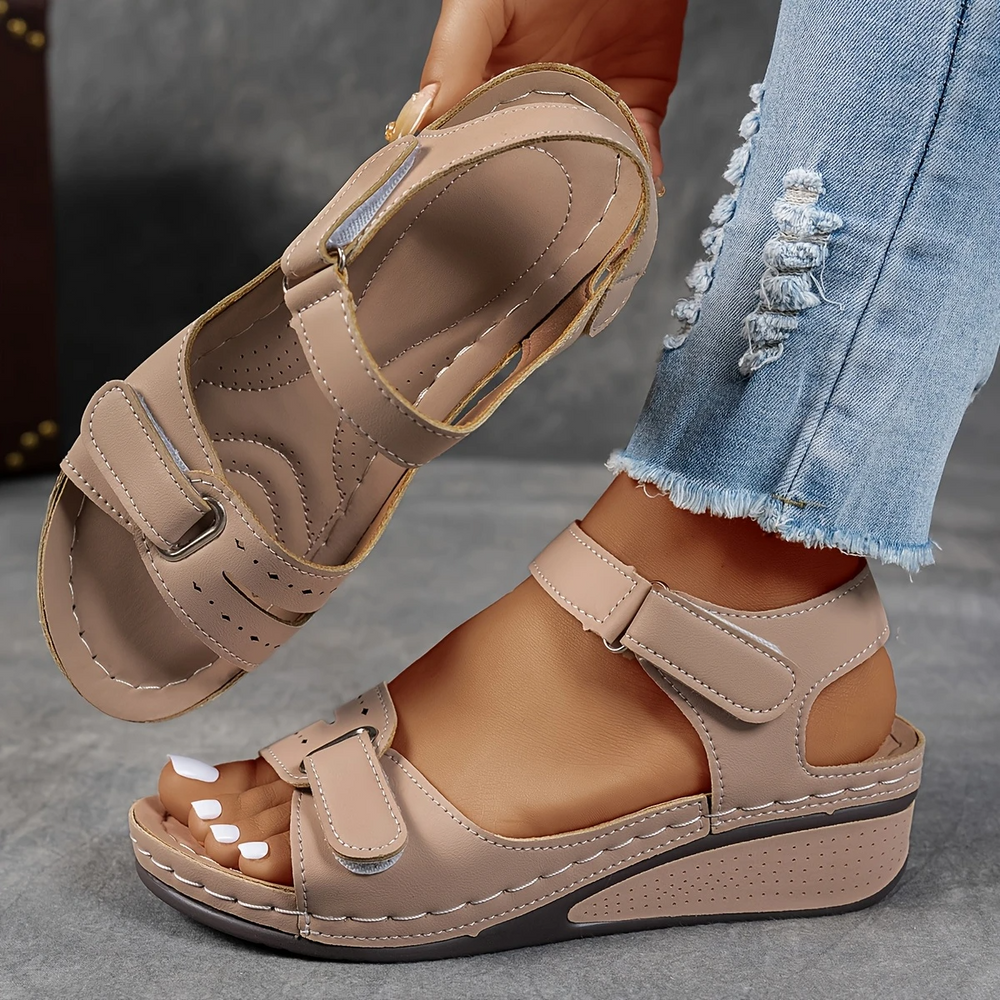 Serenora | Women's Strappy Platform Wedge Sandals - Image 2