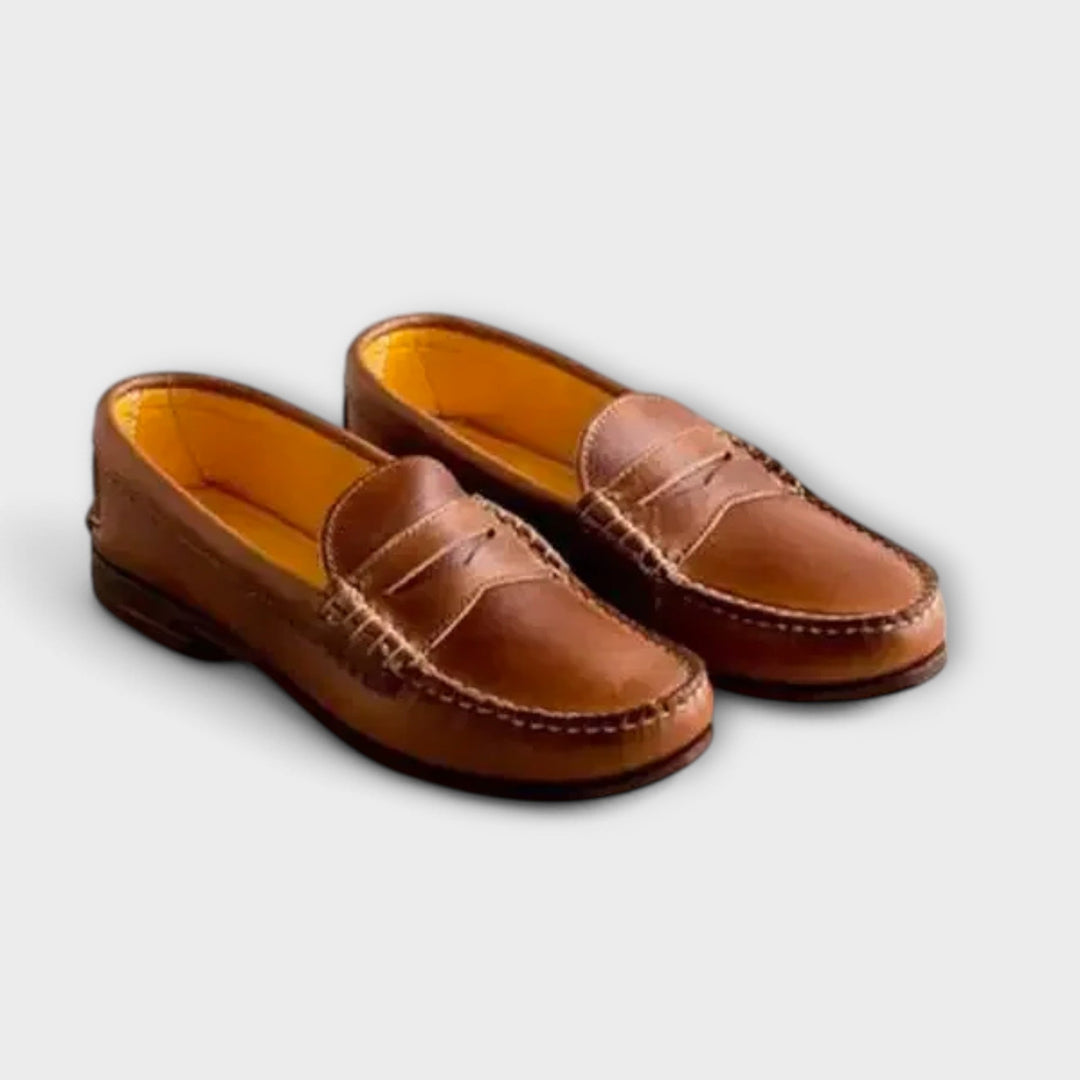 Séoline | Femme Mocassins Slip-On Plates - Beige - Image 5