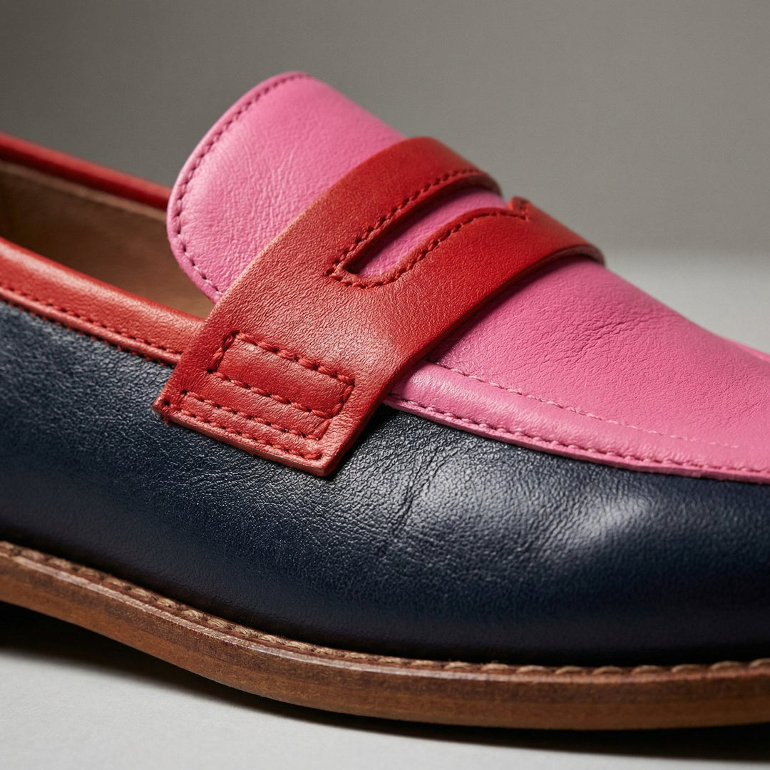 Séraphelle | Mocassins Femme Penny Loafer Bicolores - Image 4