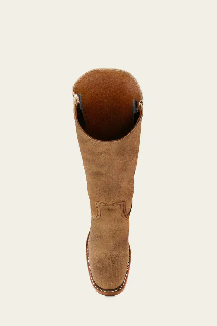 Sévanne | Femme Bottes Hautes Cuir Western Talon Bloc - Dark Brown - Image 10