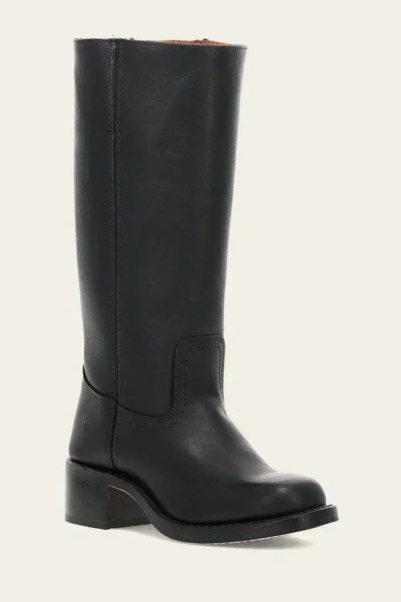 Sévanne | Femme Bottes Hautes Cuir Western Talon Bloc - Dark Brown - Image 12