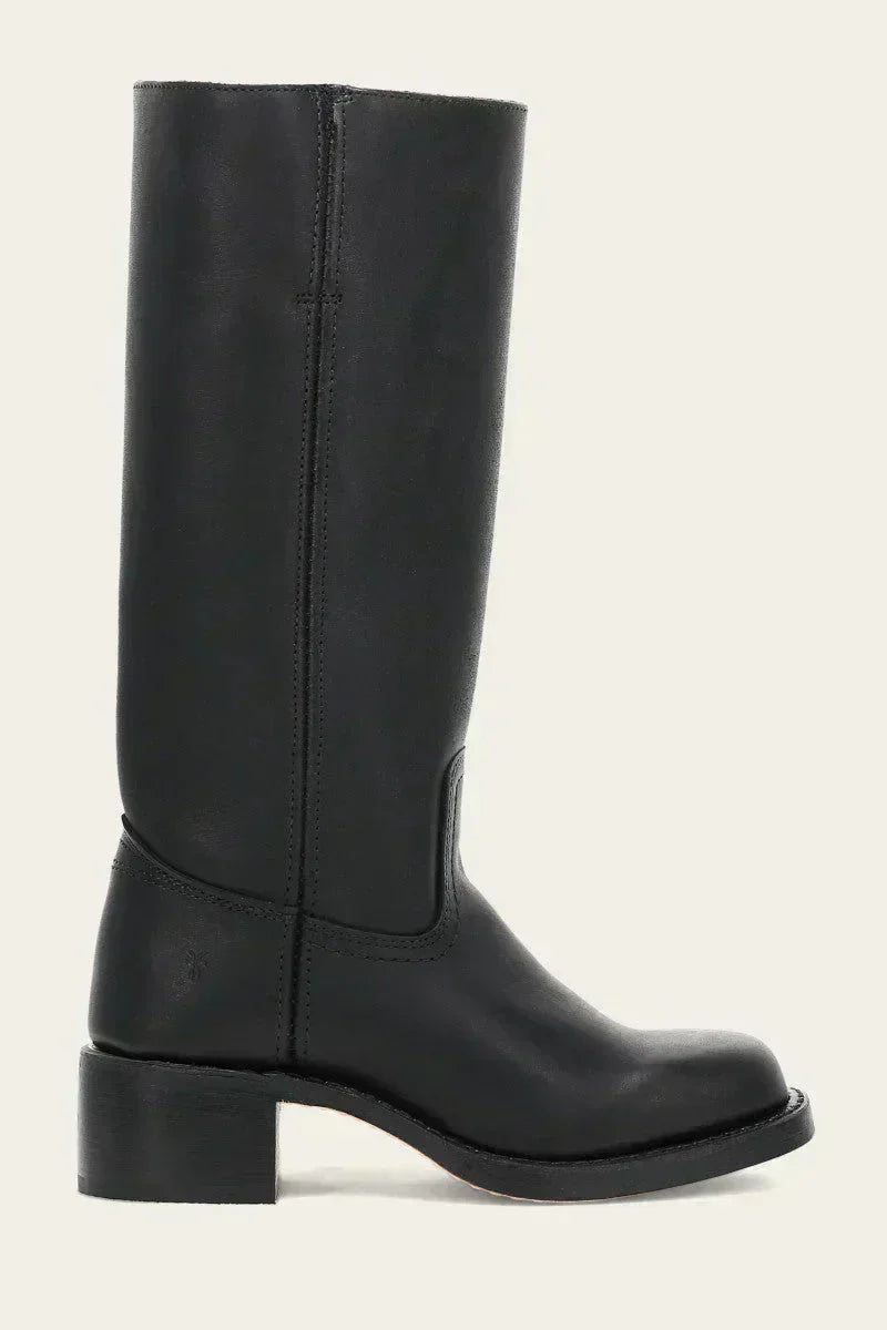 Sévanne | Femme Bottes Hautes Cuir Western Talon Bloc - Dark Brown - Image 13