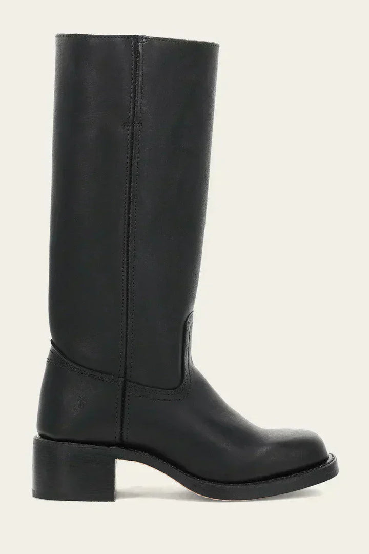 Sévanne | Femme Bottes Hautes Cuir Western Talon Bloc - Dark Brown - Image 13