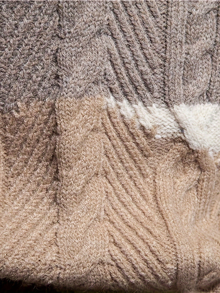 Taldric | Pull Homme Col Rond Jacquard Color Block - Image 6