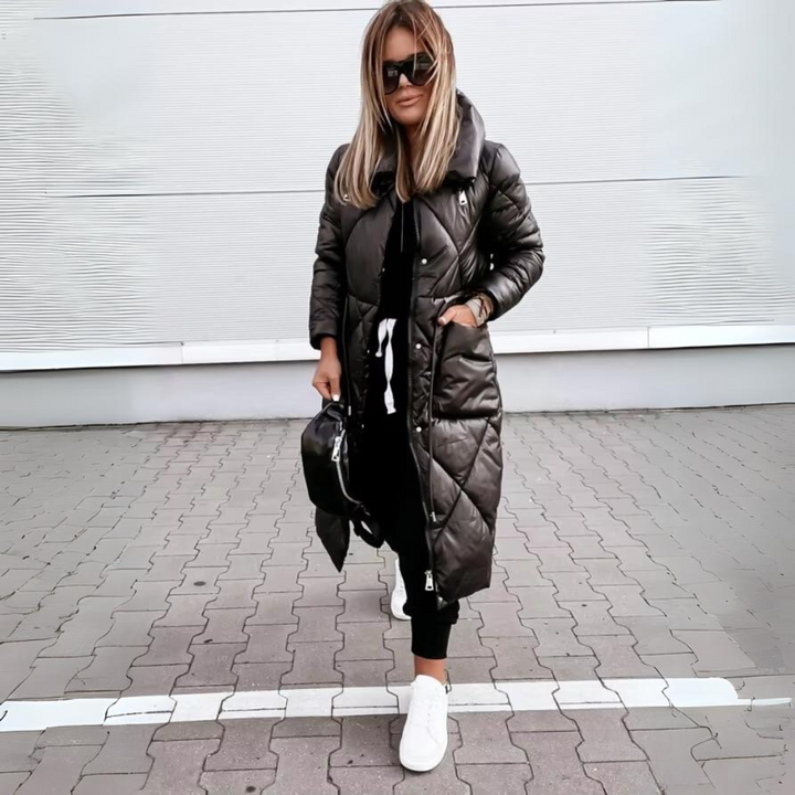 Zélvane | Femme Manteau Matelassé Long Hiver — vue 3