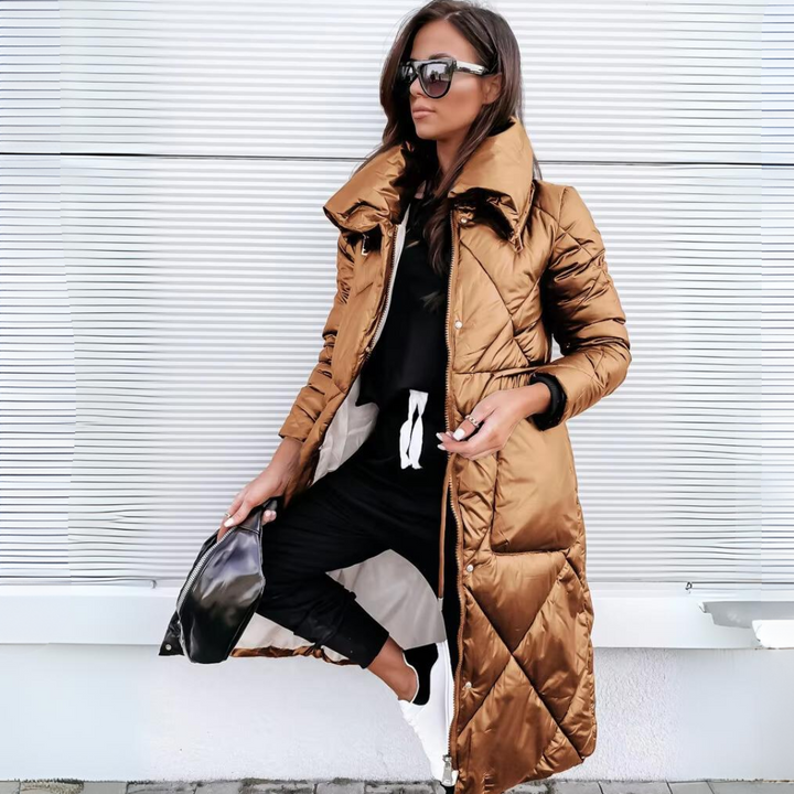 Zélvane | Femme Manteau Matelassé Long Hiver — vue 4