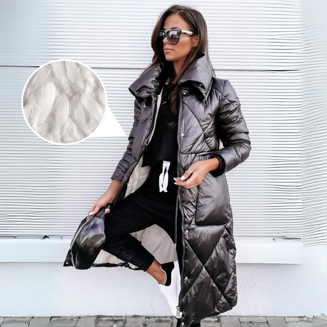 Zélvane | Femme Manteau Matelassé Long Hiver — vue 6