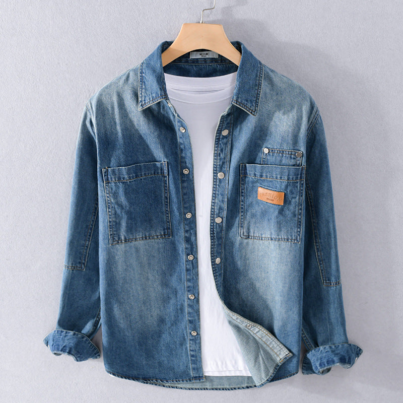 Tharveld | Homme Chemise en Jean Décontractée - Light Blue - Image 1