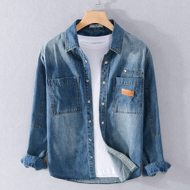 Tharveld | Homme Chemise en Jean Décontractée - Light Blue - Image 1
