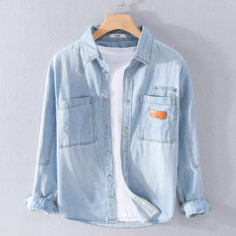 Tharveld | Homme Chemise en Jean Décontractée - Light Blue - Image 2