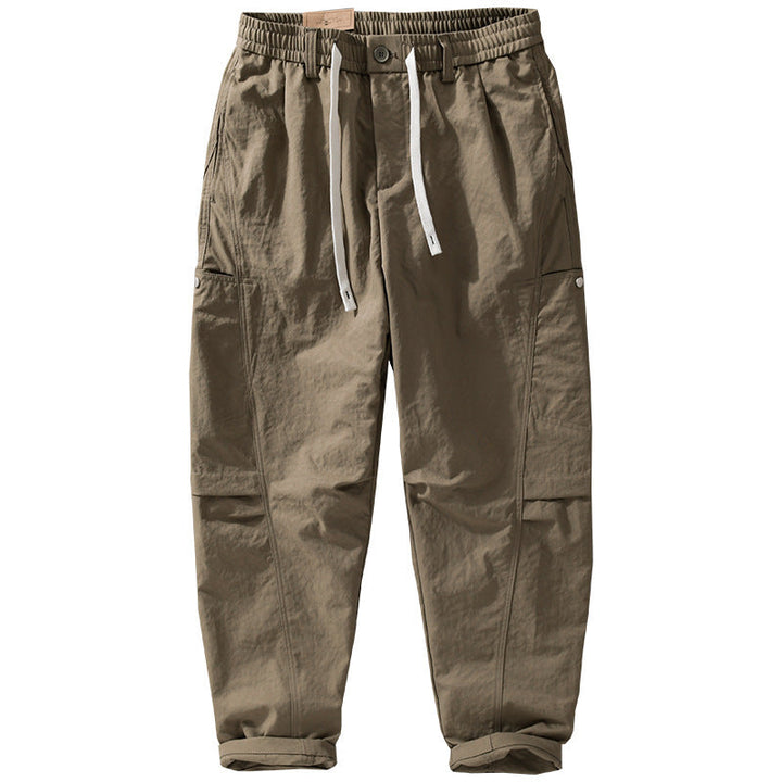 Tharvon | Homme Pantalon Cargo Taille Élastique - Khaki - Image 5