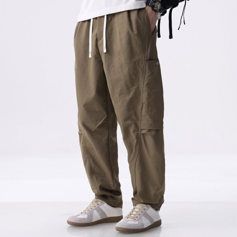 Tharvon | Homme Pantalon Cargo Taille Élastique - Khaki - Image 6