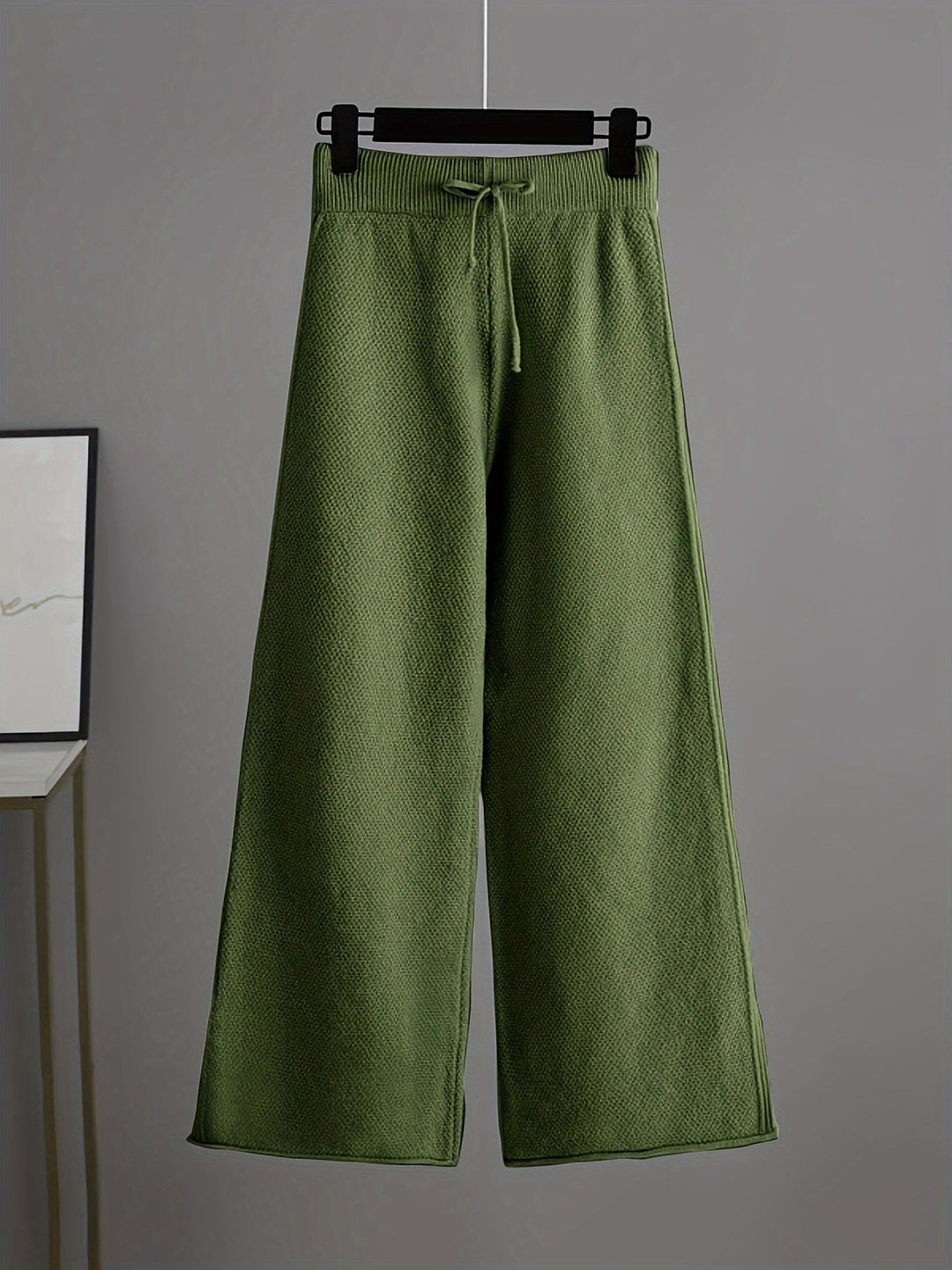 Théavelle | Femme Ensemble Tricot Pull Pantalon Large - Beige - Image 10