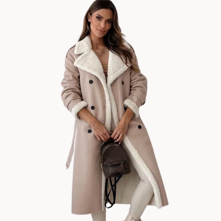 Thavelle | Femme Manteau Long Doublure Sherpa - Image 1