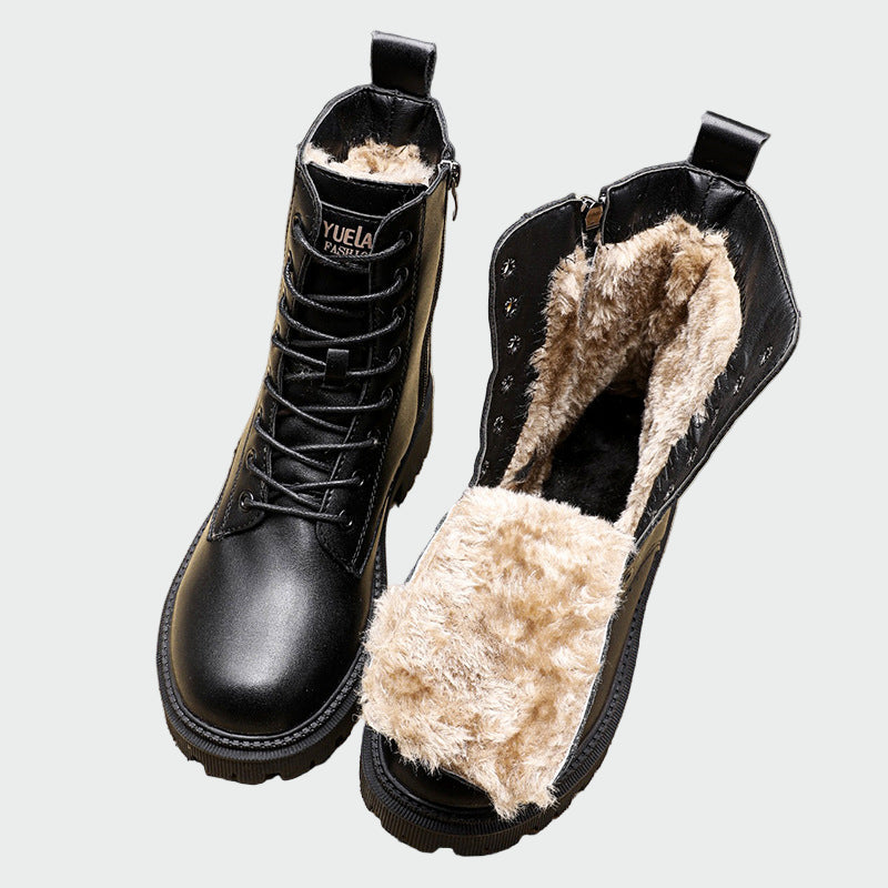 Thavorne | Femme Bottines Hiver Fourrées Imperméables - Black - Image 1