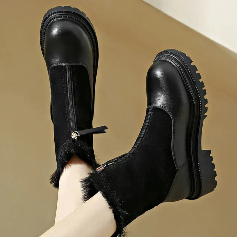 Wilvane | Femme Bottines Fourrure Hiver Zip — vue 10