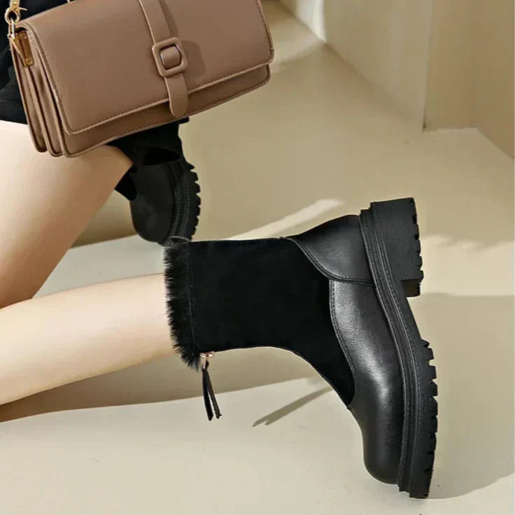 Wilvane | Femme Bottines Fourrure Hiver Zip — vue 13