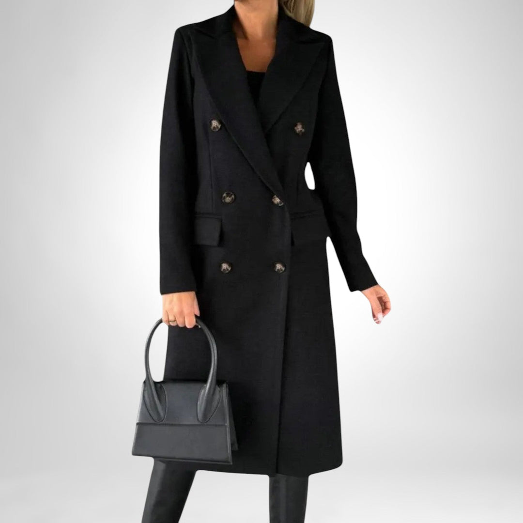Théoline | Femme Manteau Long Double Boutonnage - Image 10