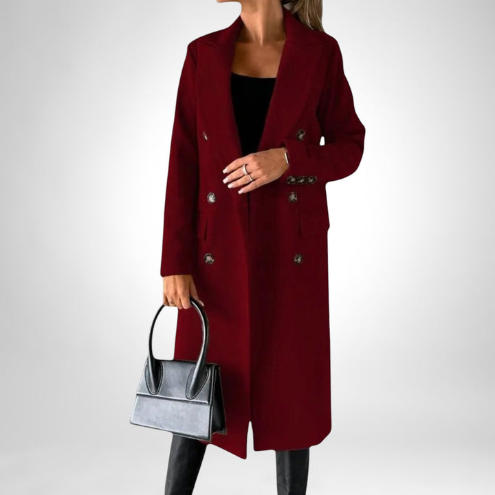 Théoline | Femme Manteau Long Double Boutonnage - Image 11