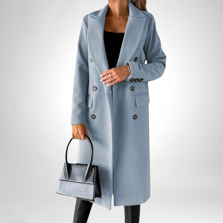 Théoline | Femme Manteau Long Double Boutonnage - Image 12