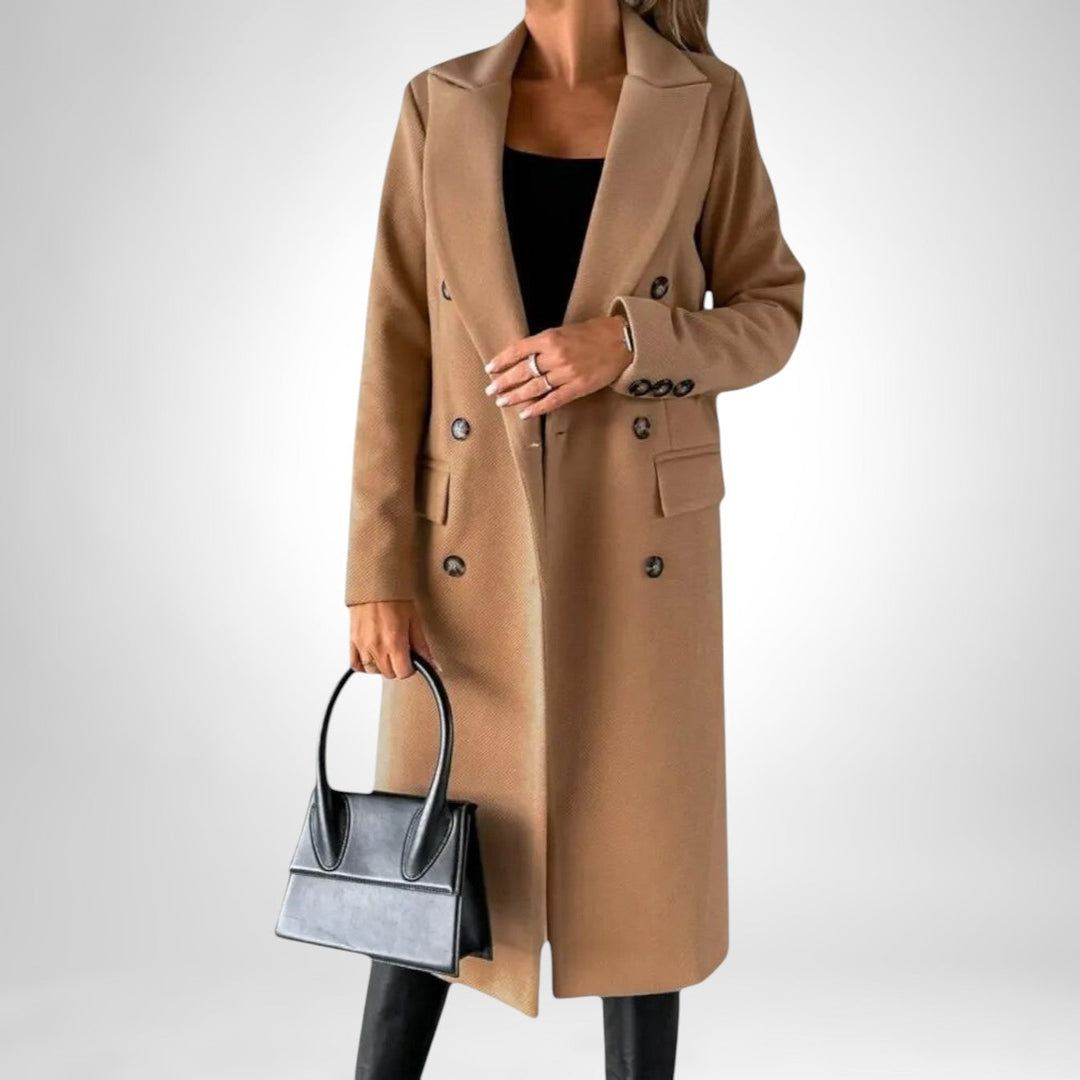 Théoline | Femme Manteau Long Double Boutonnage - Image 13