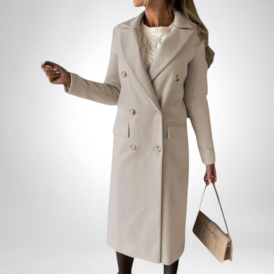 Théoline | Femme Manteau Long Double Boutonnage - Image 14