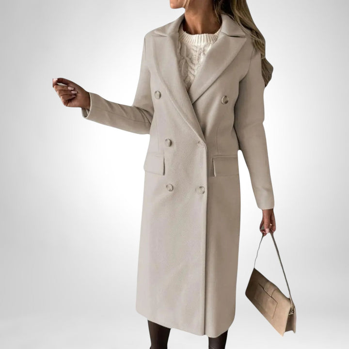 Théoline | Femme Manteau Long Double Boutonnage - Image 14
