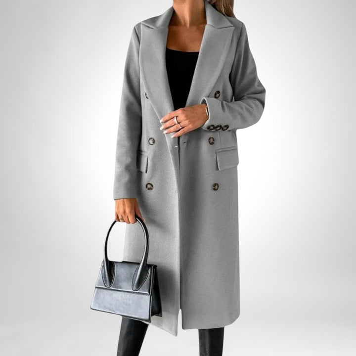 Théoline | Femme Manteau Long Double Boutonnage - Image 15