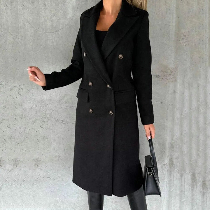 Théoline | Femme Manteau Long Double Boutonnage - Image 4