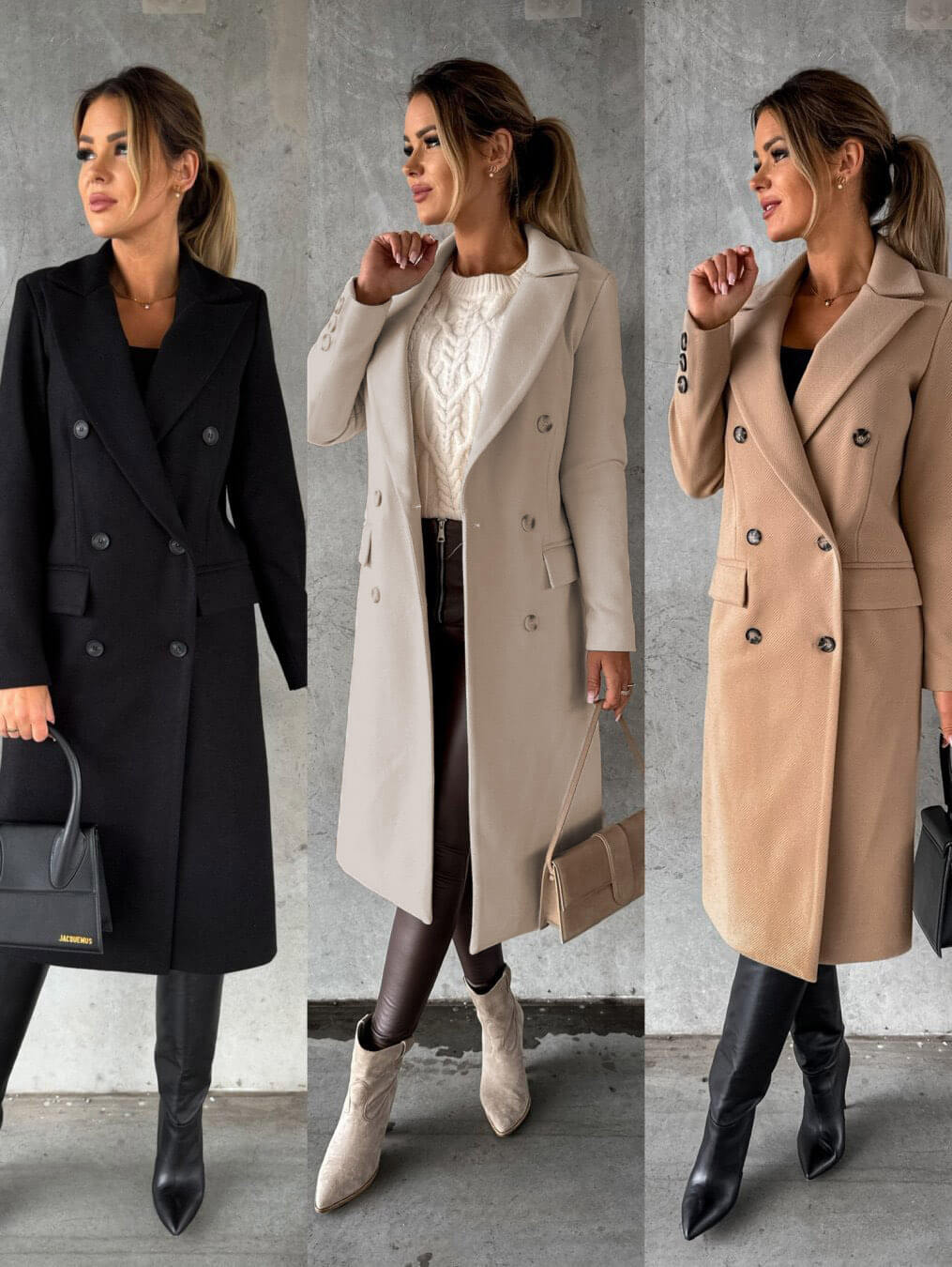 Théoline | Femme Manteau Long Double Boutonnage - Image 6
