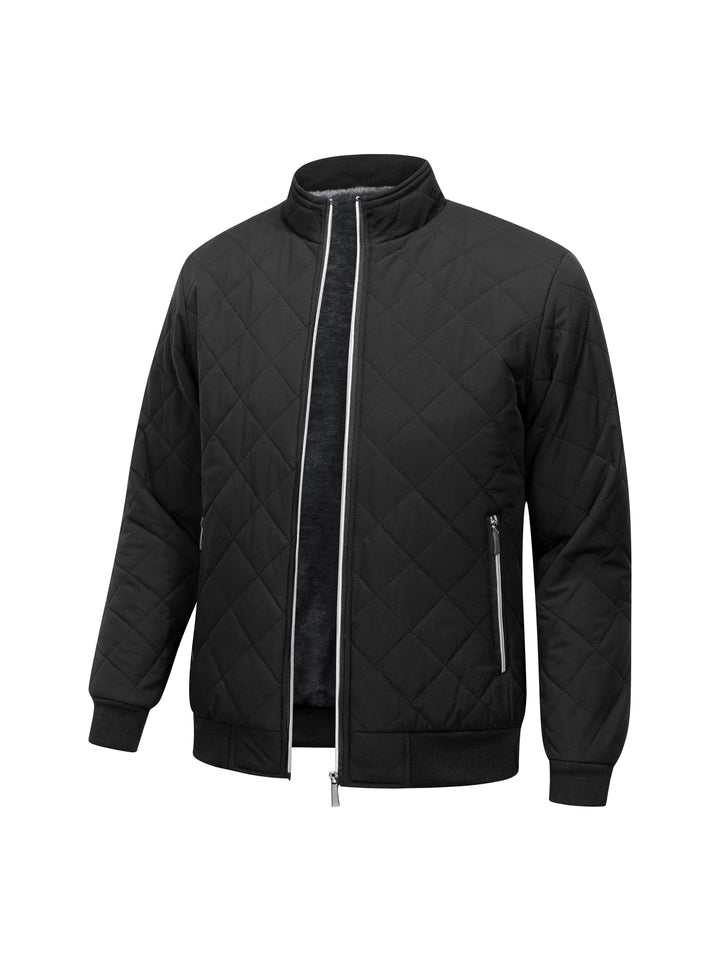 Théovand | Homme Veste Matelassée Hiver Doublure Polaire - Black - Image 3