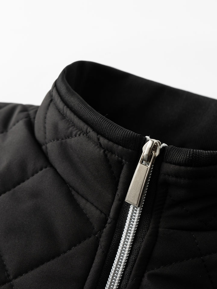 Théovand | Homme Veste Matelassée Hiver Doublure Polaire - Black - Image 4