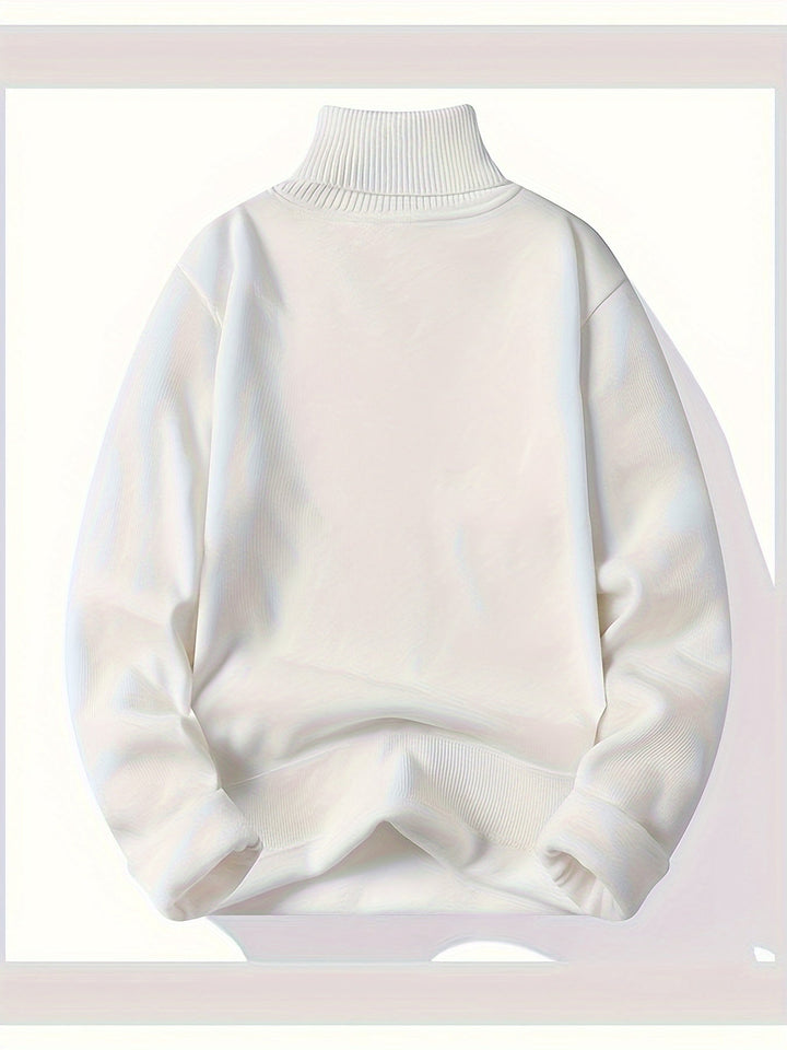 Tolvard | Homme Pull Col Roulé Doublé Hiver - Dark Grey - Image 10