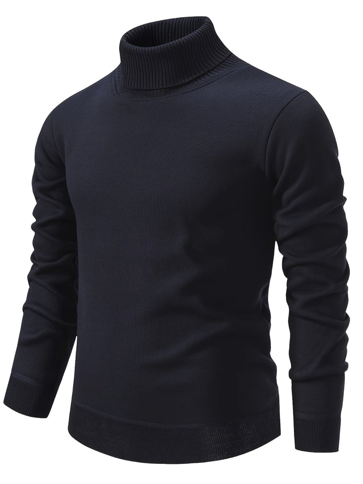 Tolvard | Homme Pull Col Roulé Doublé Hiver - Dark Grey - Image 14